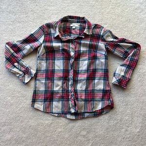 Croft & Barrow Button Down Plaid Long Sleeve Shirt